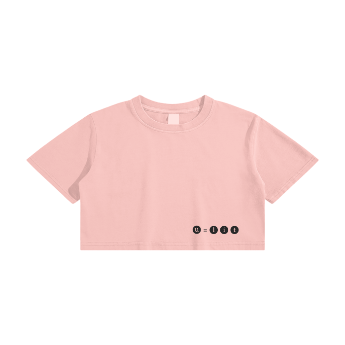 tee, crop, women's crop, crop top, women's t-shirt, u=lit