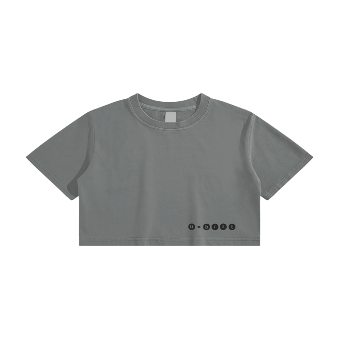 crop, crop top, women's crop, women t-shirt, u=brat, brat