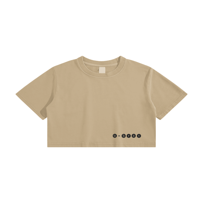 crop, crop top, women's crop, women t-shirt, u=brat, brat